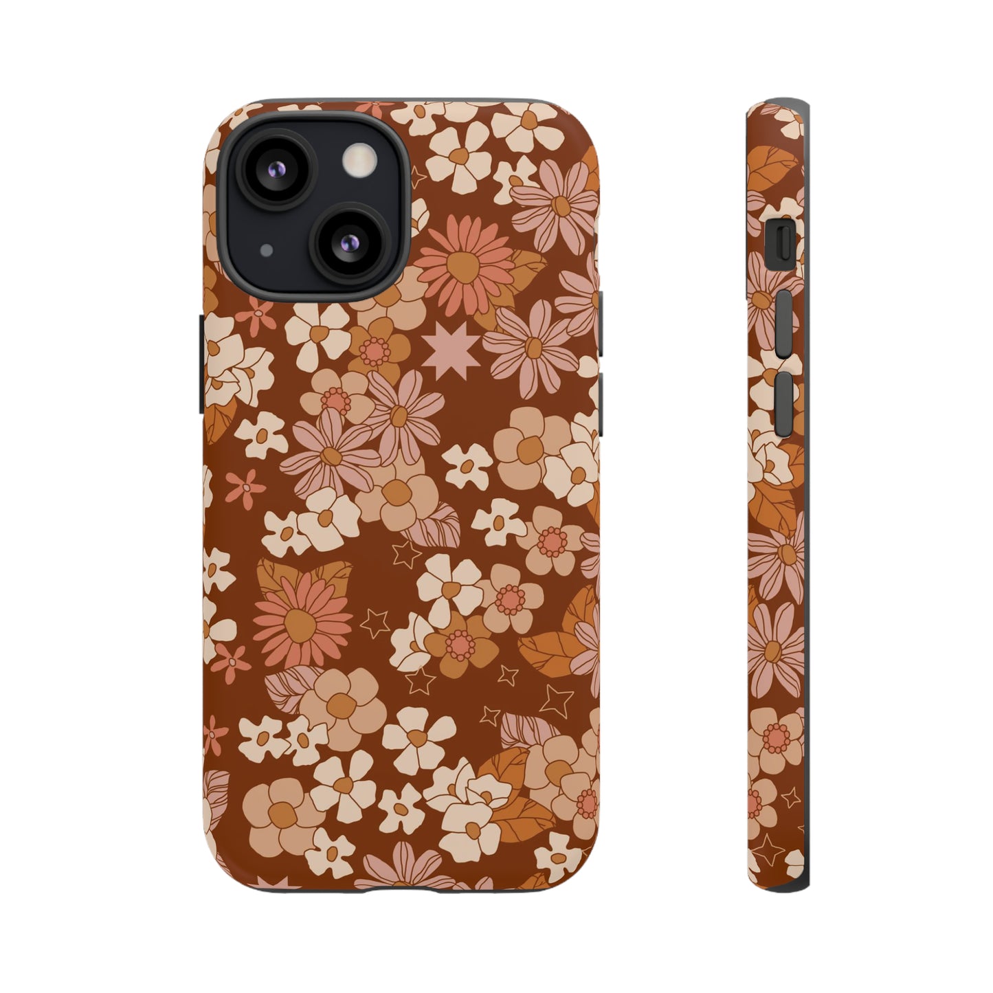 Deep Maroon Meadow | Tough Phone Case