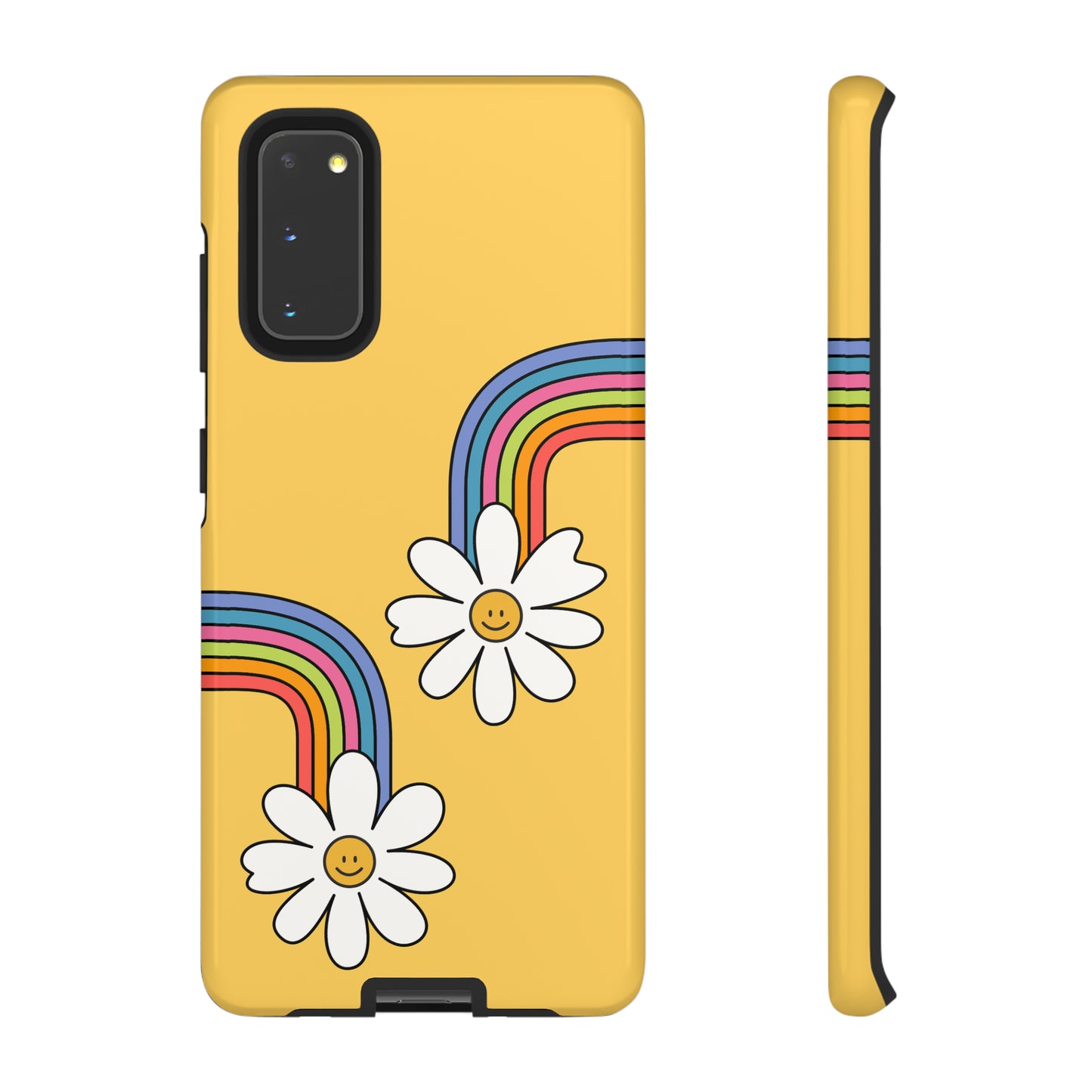 Groovy Rainbow Smiley Faces Phone Case- Tough Cases