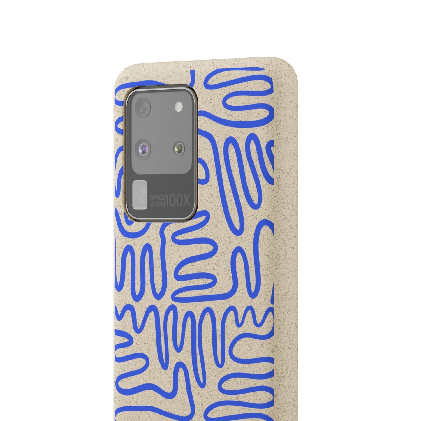 Blue Squigles | 100% Biodegradable Phone Case