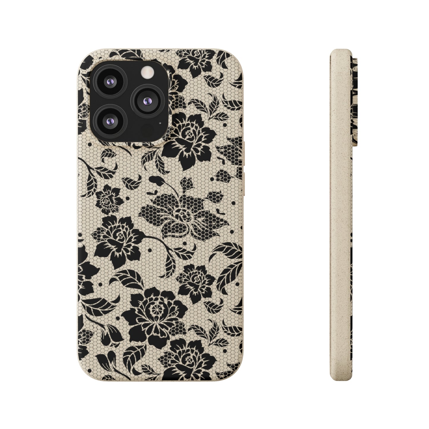 Black Lace Coquette | 100% Biodegradable Phone Case