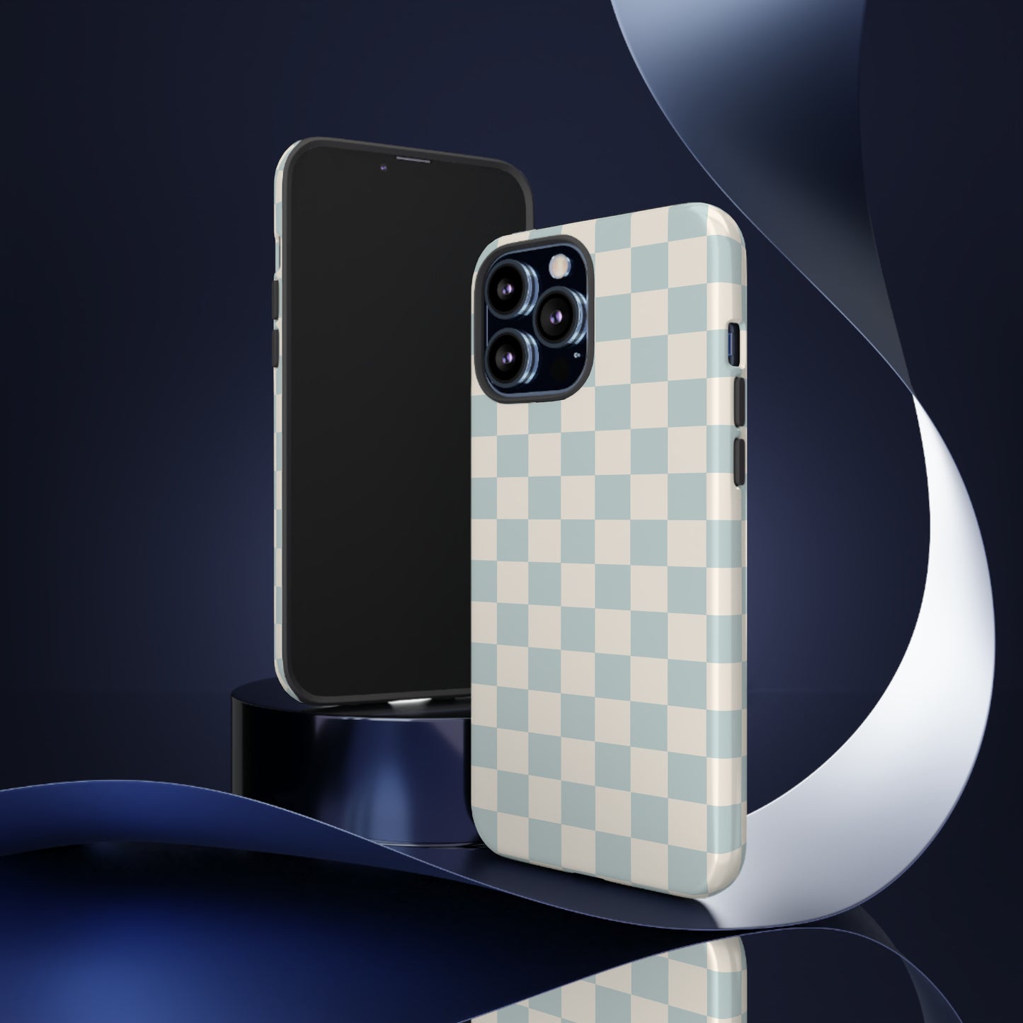 Light Blue Checkers | Tough Phone Case