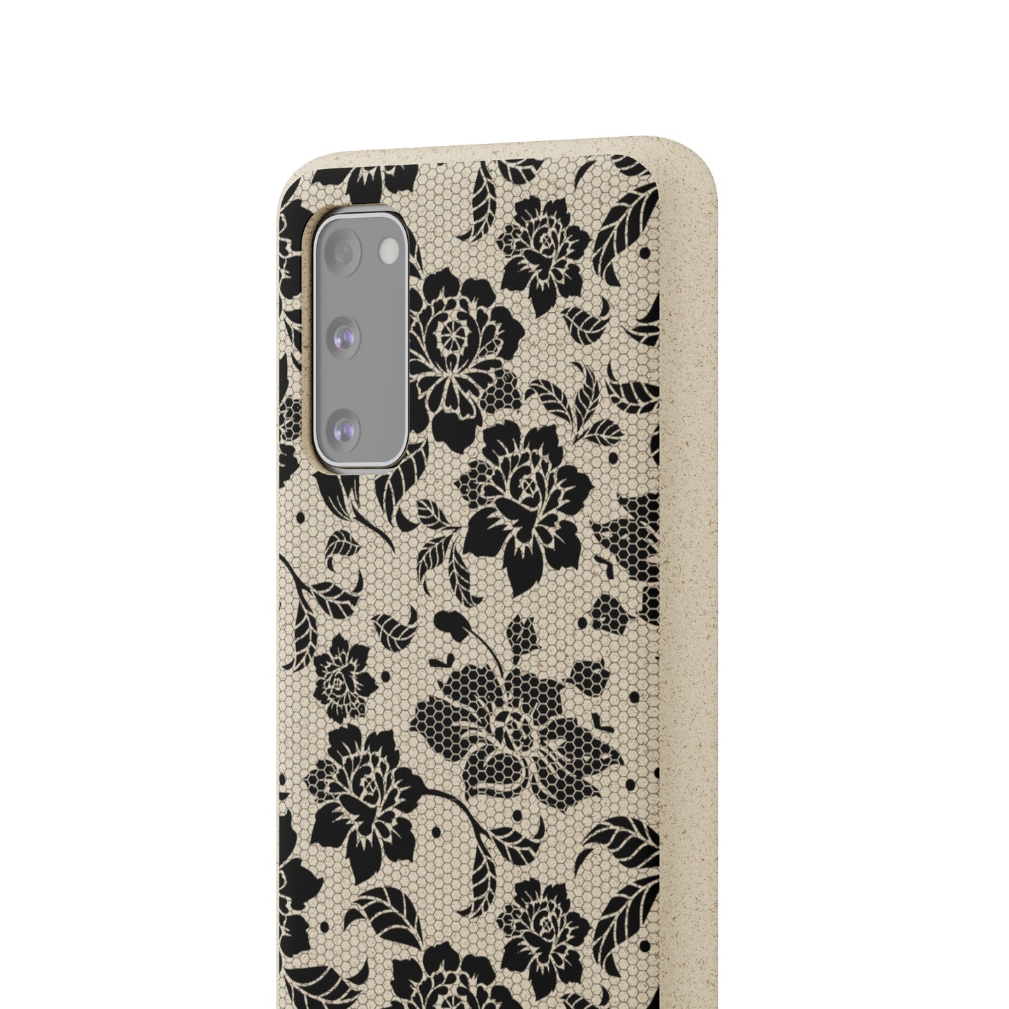 Black Lace Coquette | 100% Biodegradable Phone Case