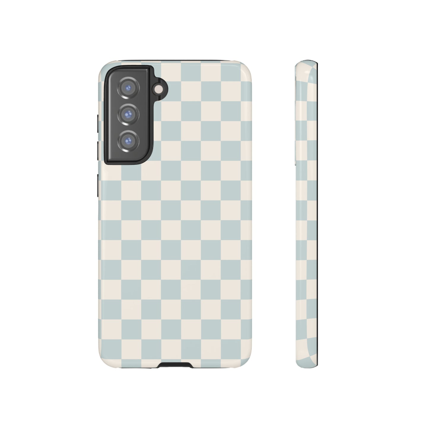 Light Blue Checkers | Tough Phone Case