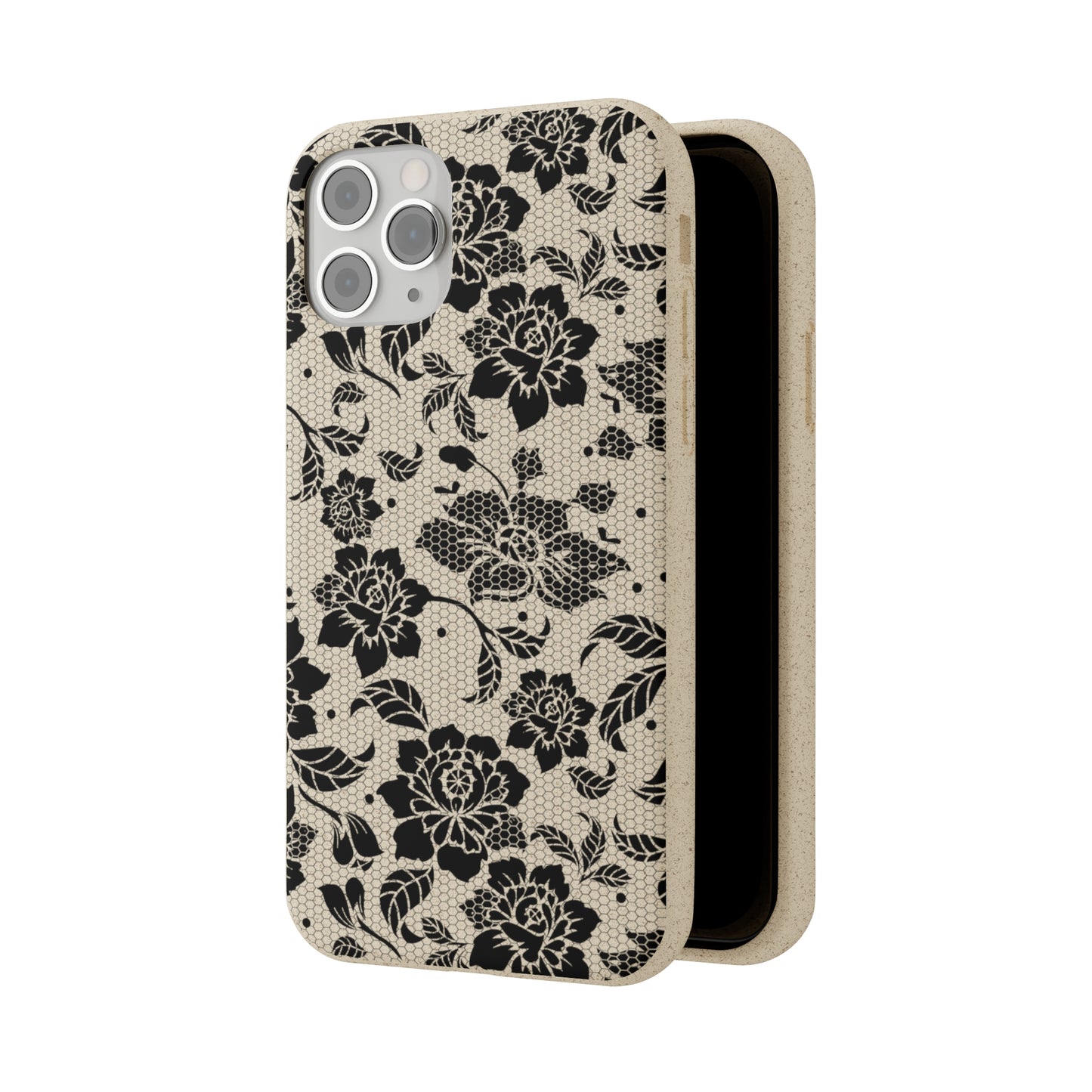 Black Lace Coquette | 100% Biodegradable Phone Case