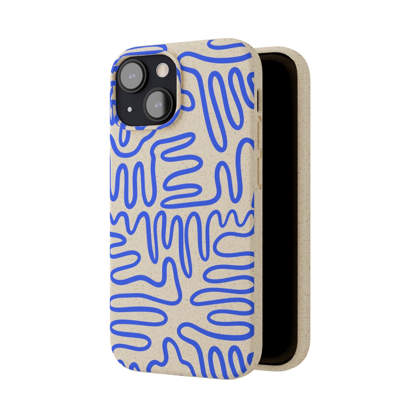 Blue Squigles | 100% Biodegradable Phone Case