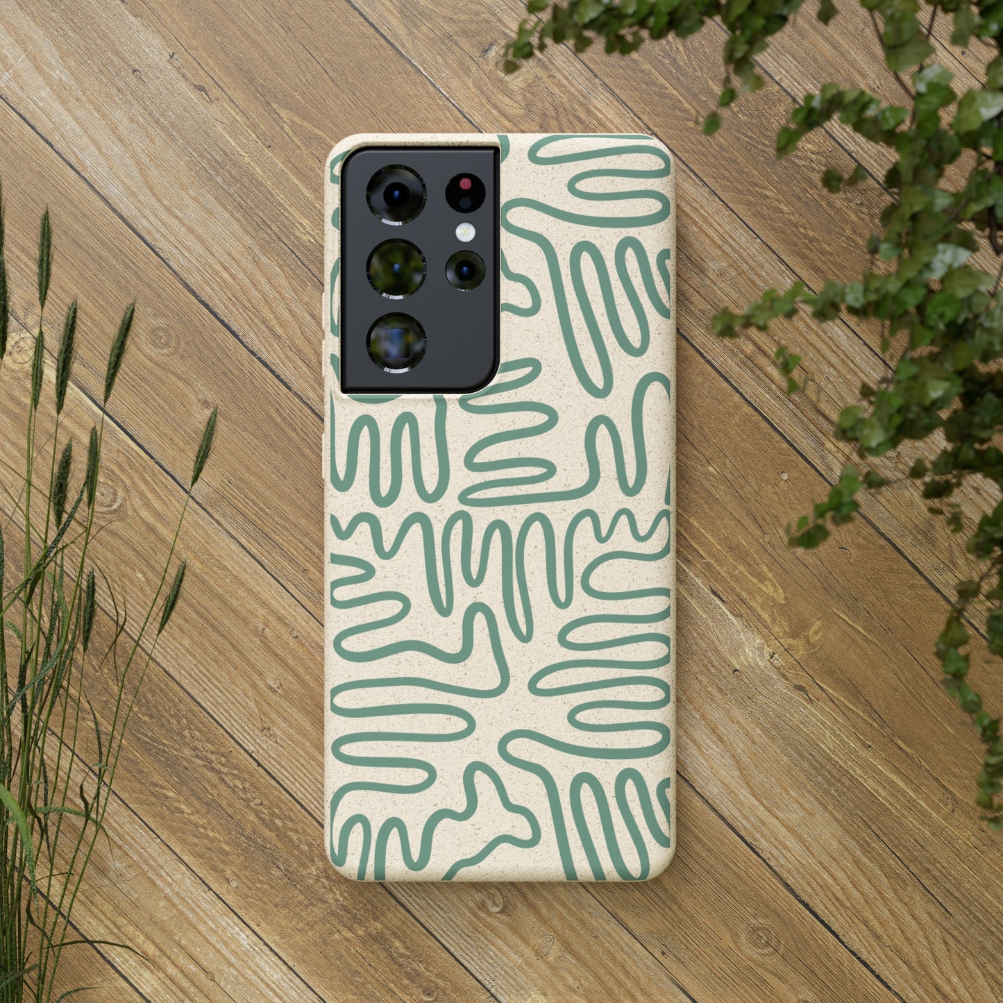 Green Squigles | 100% Biodegradable Phone Case