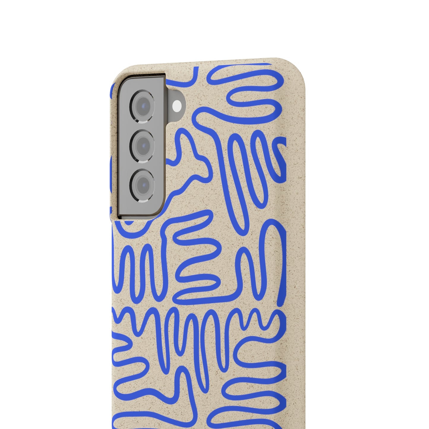 Blue Squigles | 100% Biodegradable Phone Case