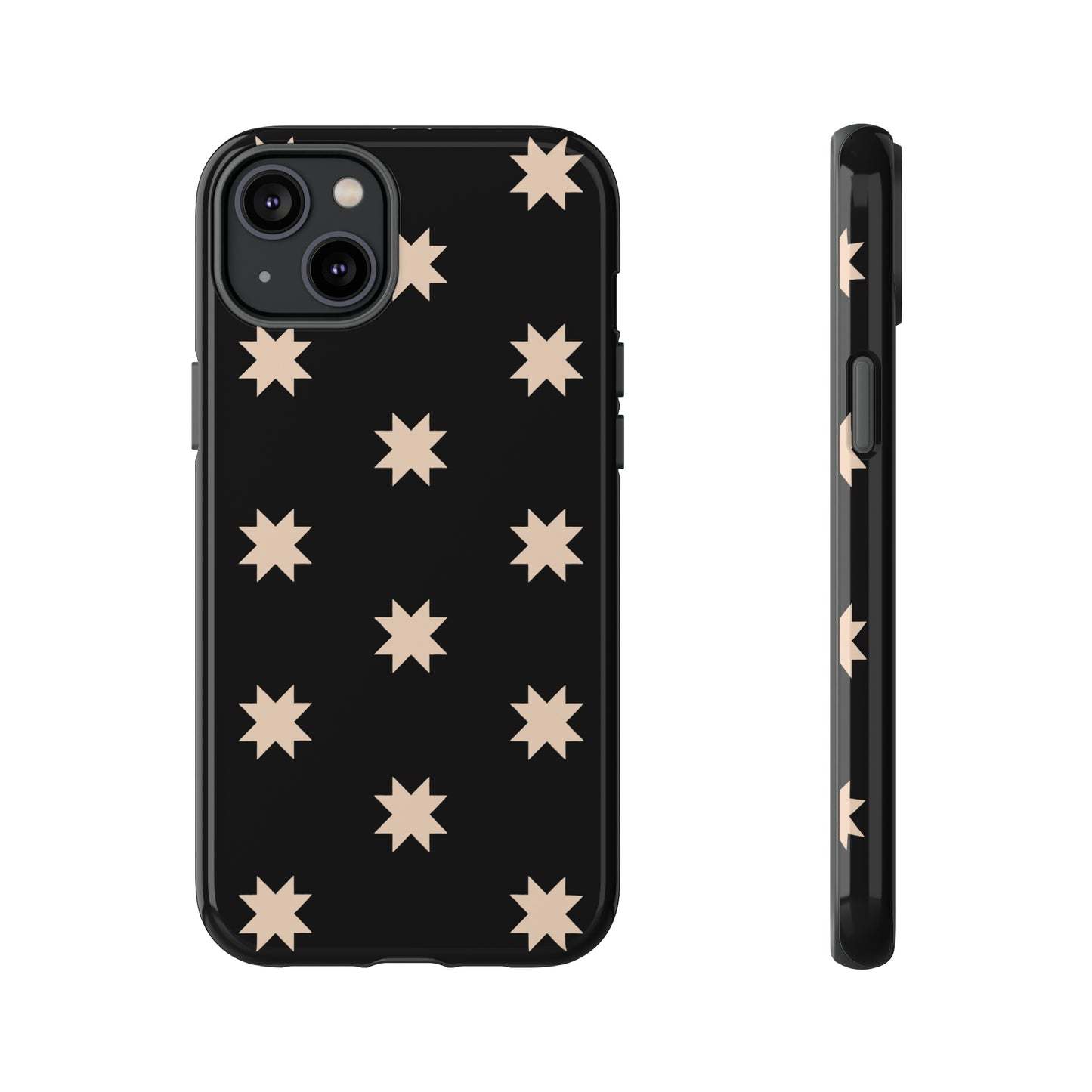 Black Star Quilt Block | Tough Phone Case