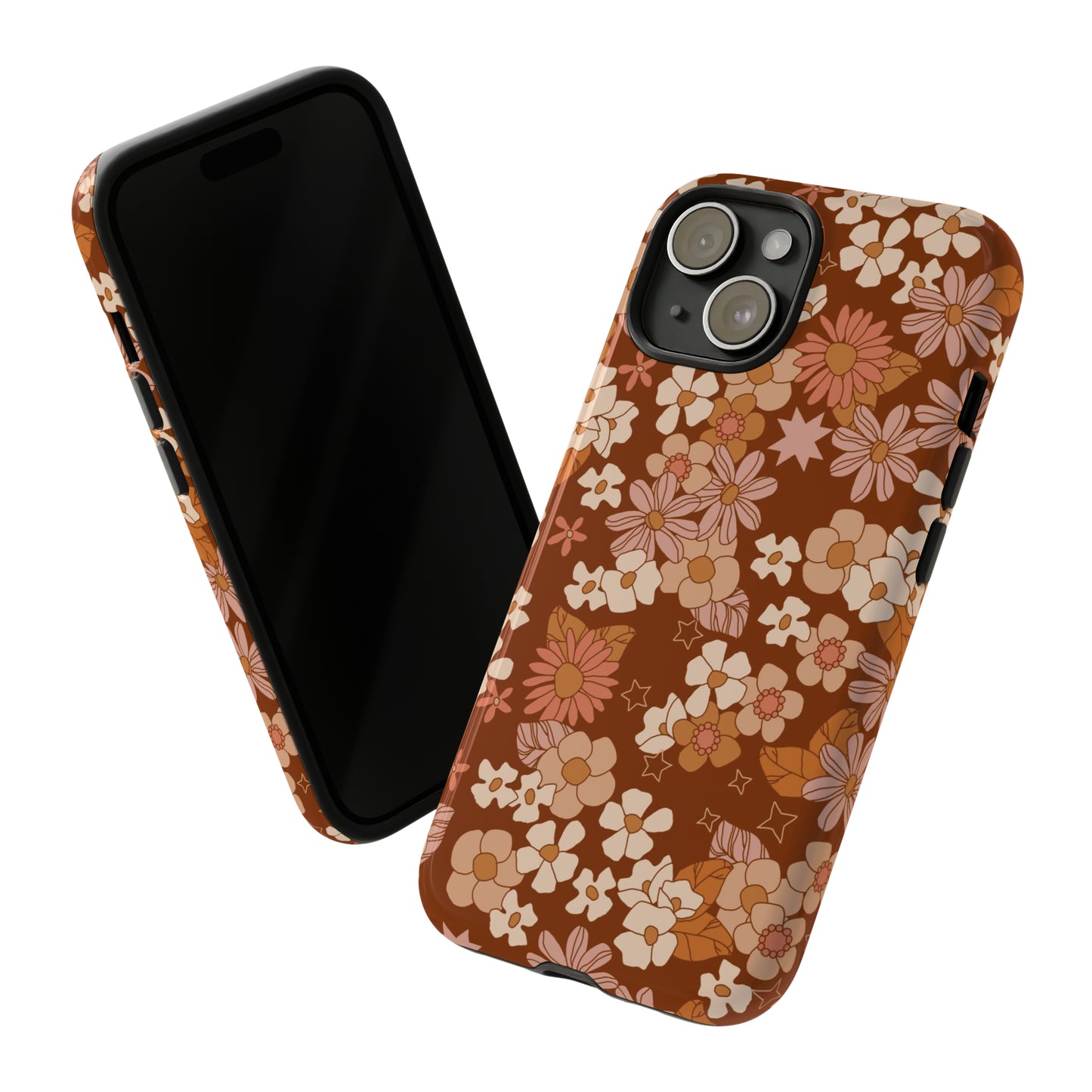 Deep Maroon Meadow | Tough Phone Case