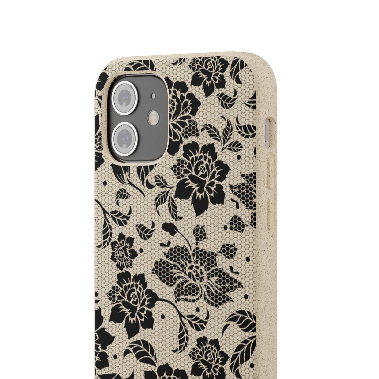 Black Lace Coquette | 100% Biodegradable Phone Case