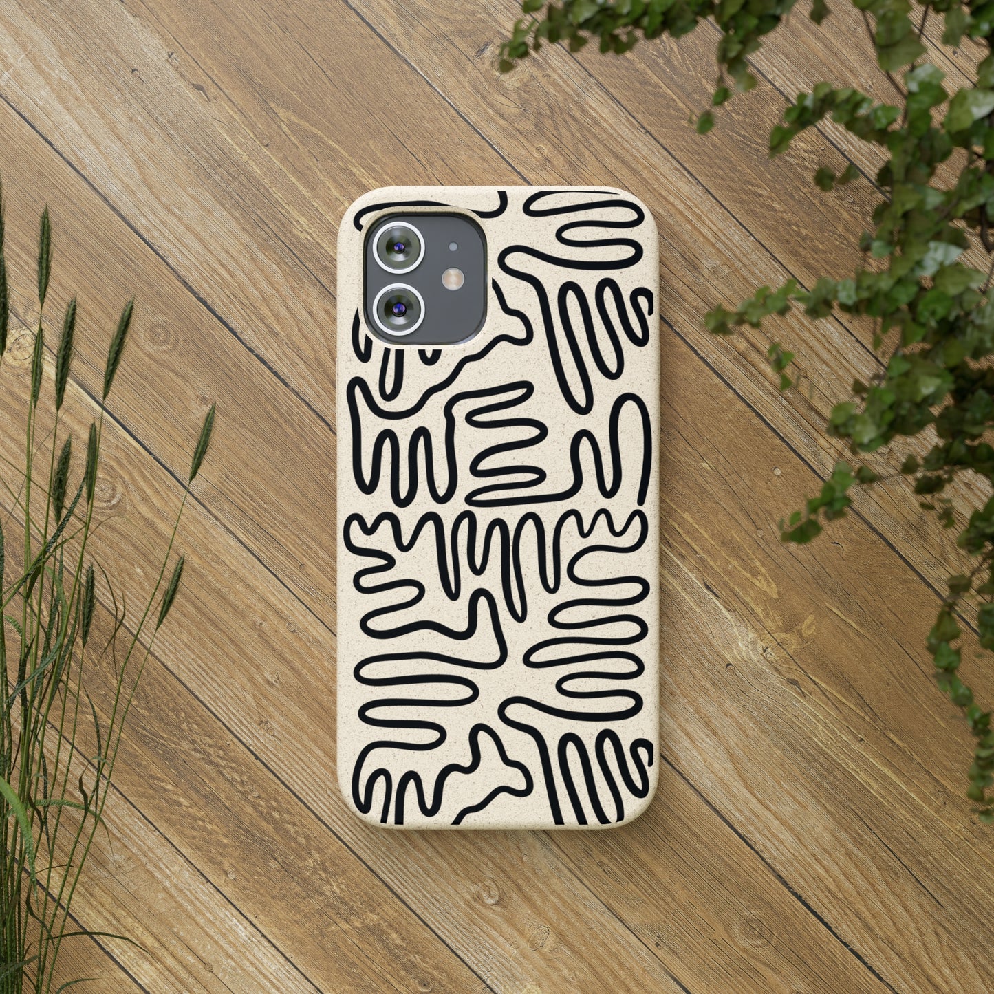 Black Squigles | 100% Biodegradable Phone Case