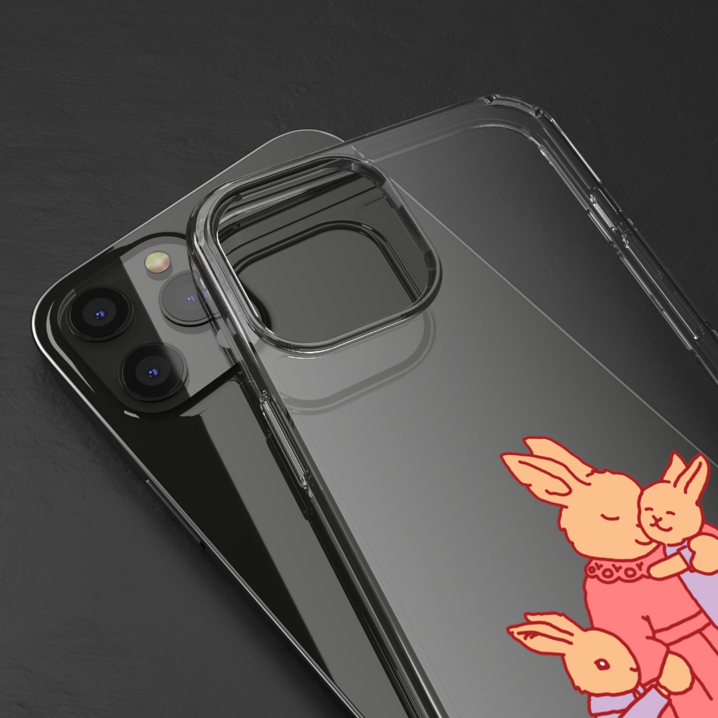 Sweetest Bunny Mom Clear Phone Case