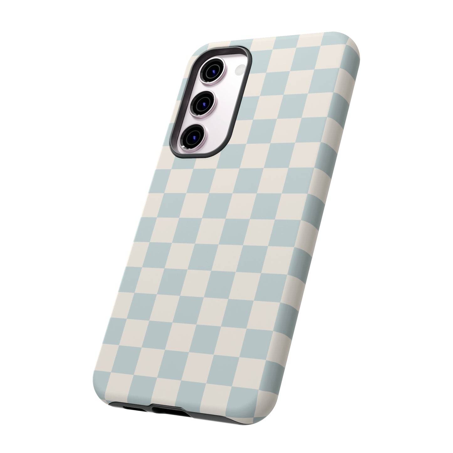 Light Blue Checkers | Tough Phone Case