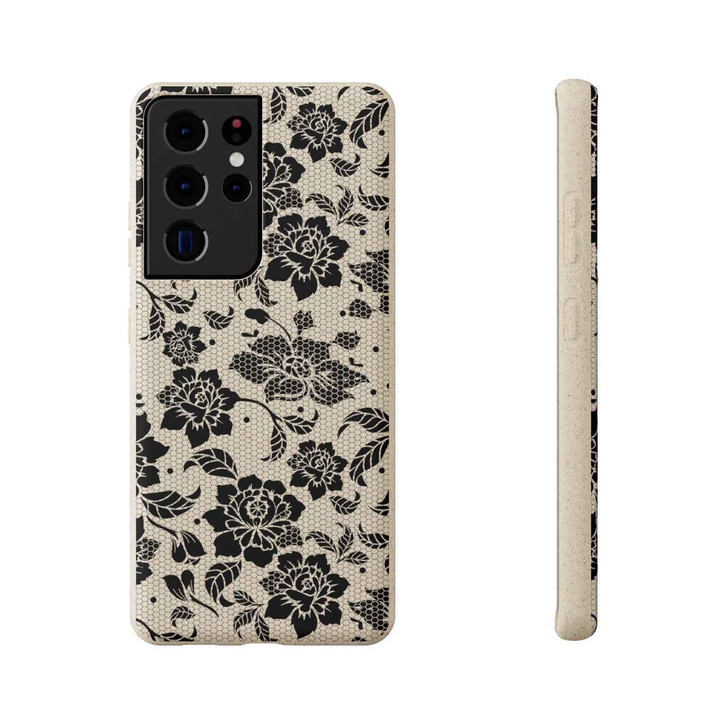 Black Lace Coquette | 100% Biodegradable Phone Case