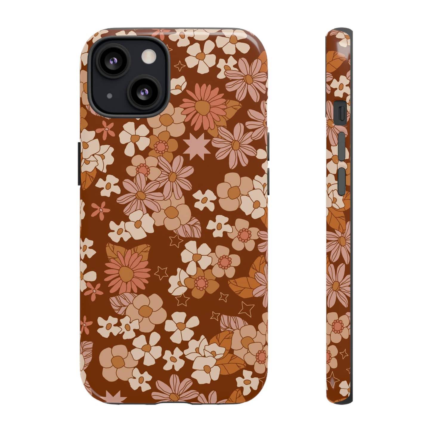 Deep Maroon Meadow | Tough Phone Case