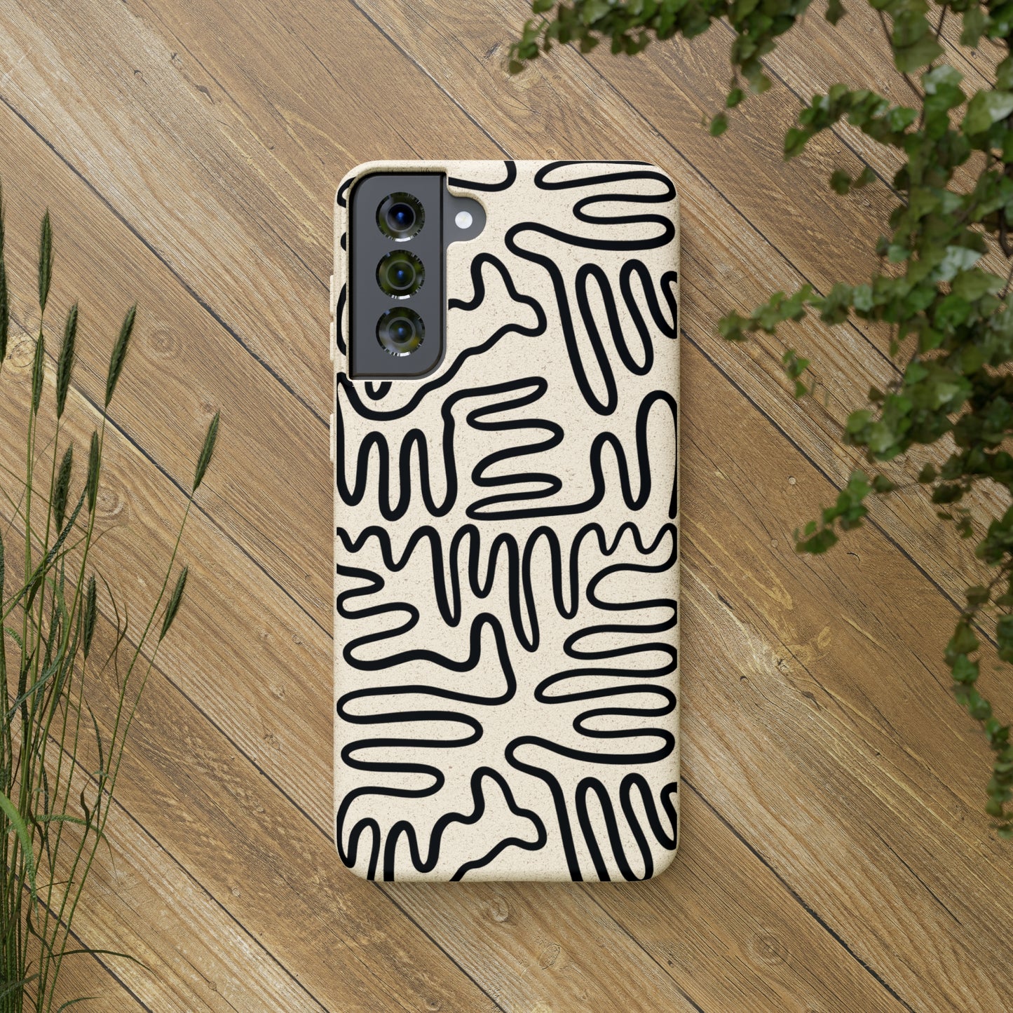 Black Squigles | 100% Biodegradable Phone Case