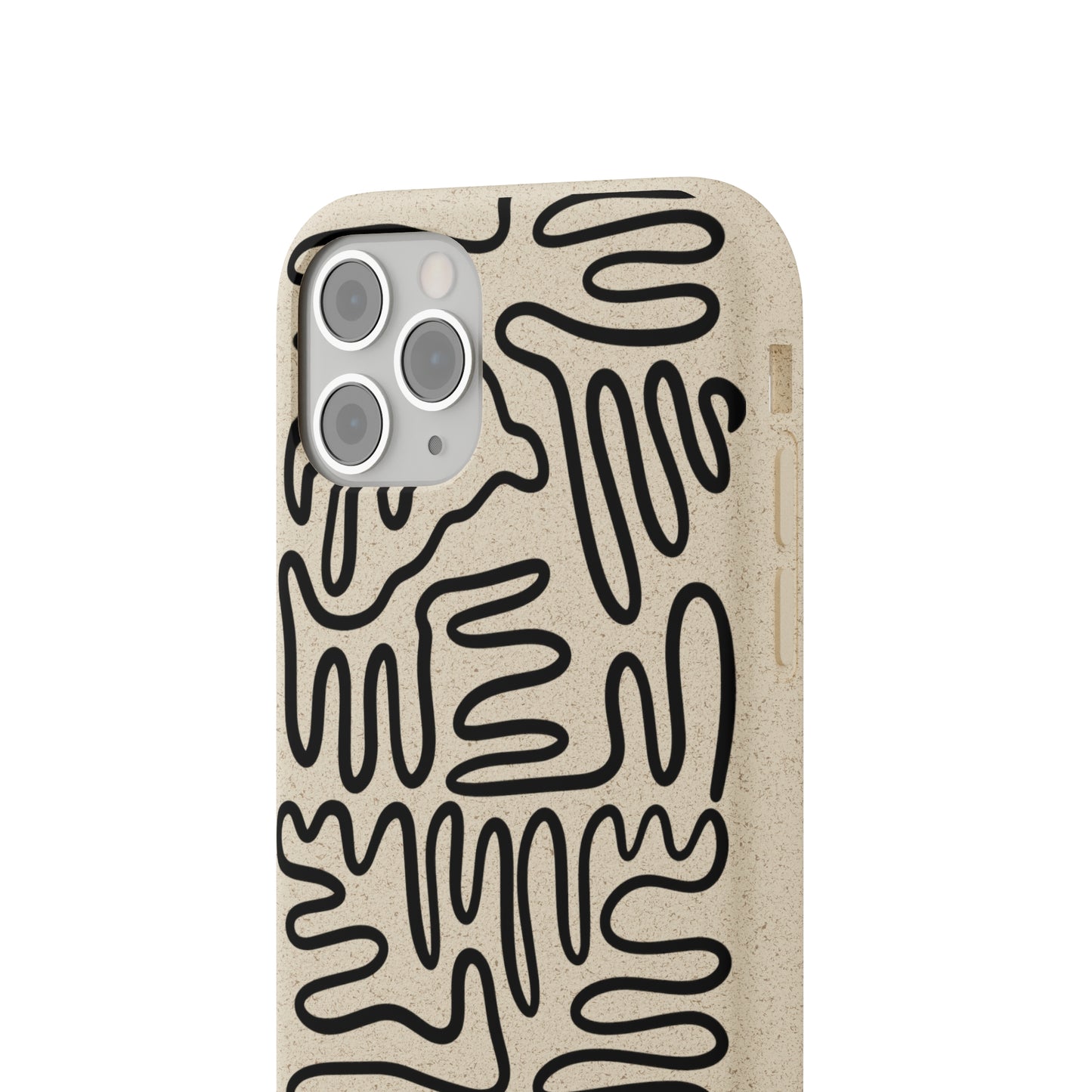 Black Squigles | 100% Biodegradable Phone Case