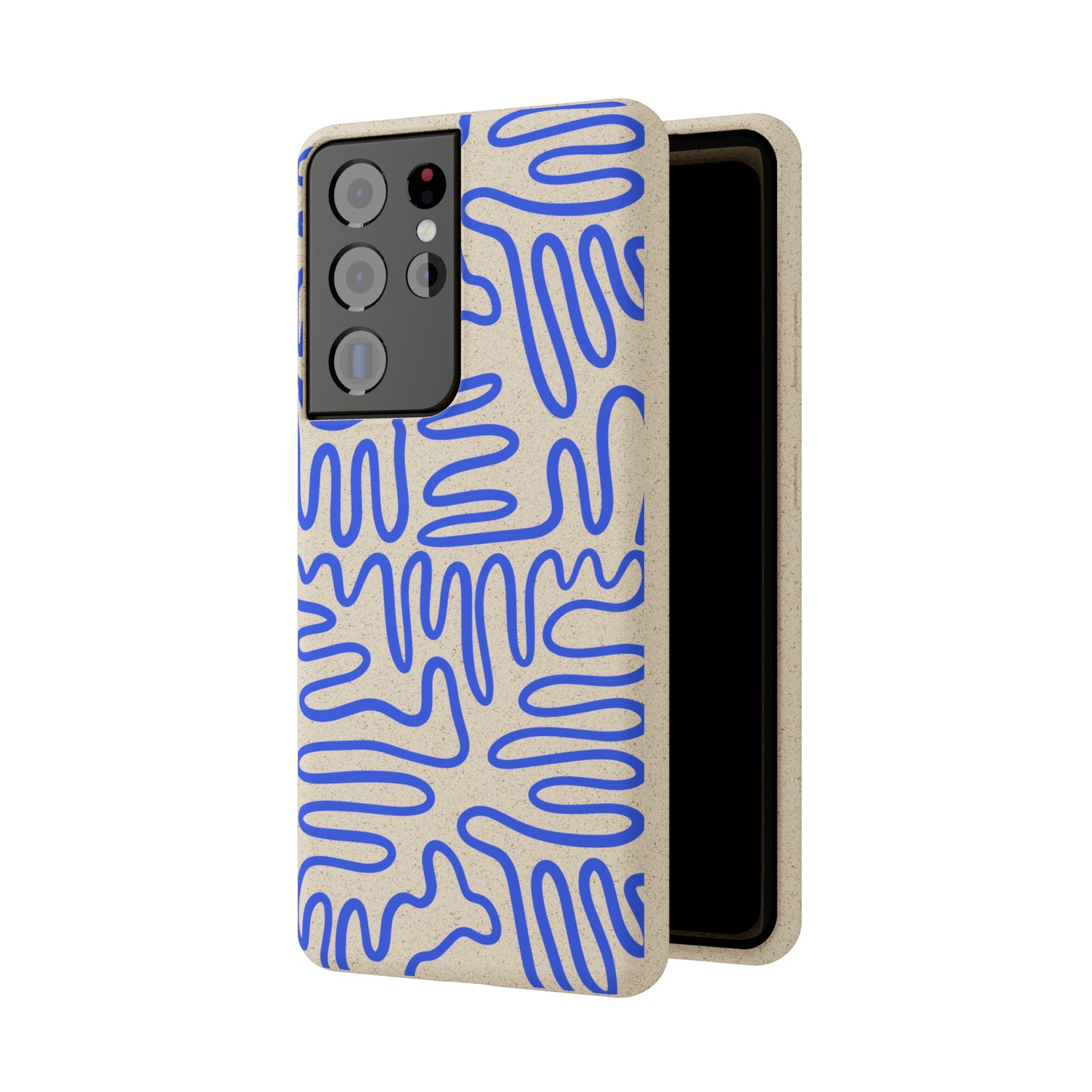 Blue Squigles | 100% Biodegradable Phone Case