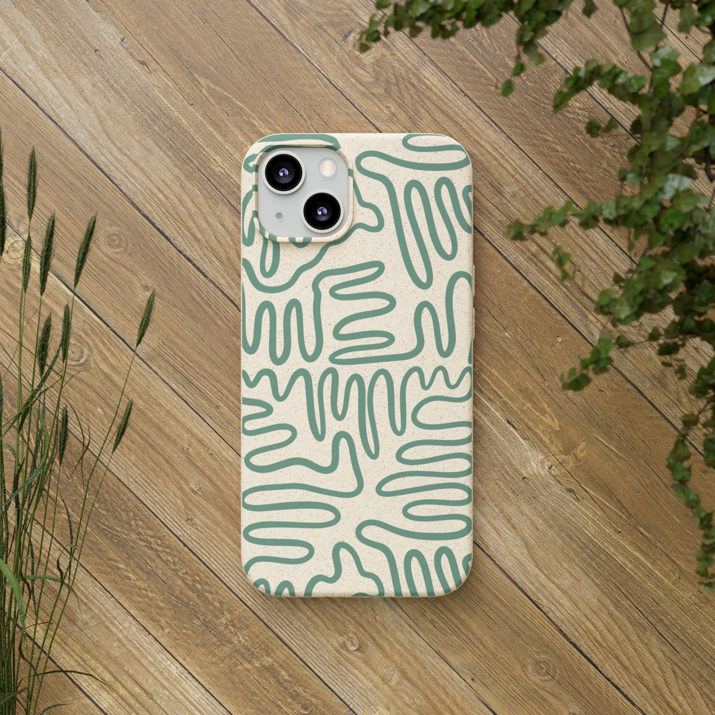 Green Squigles | 100% Biodegradable Phone Case