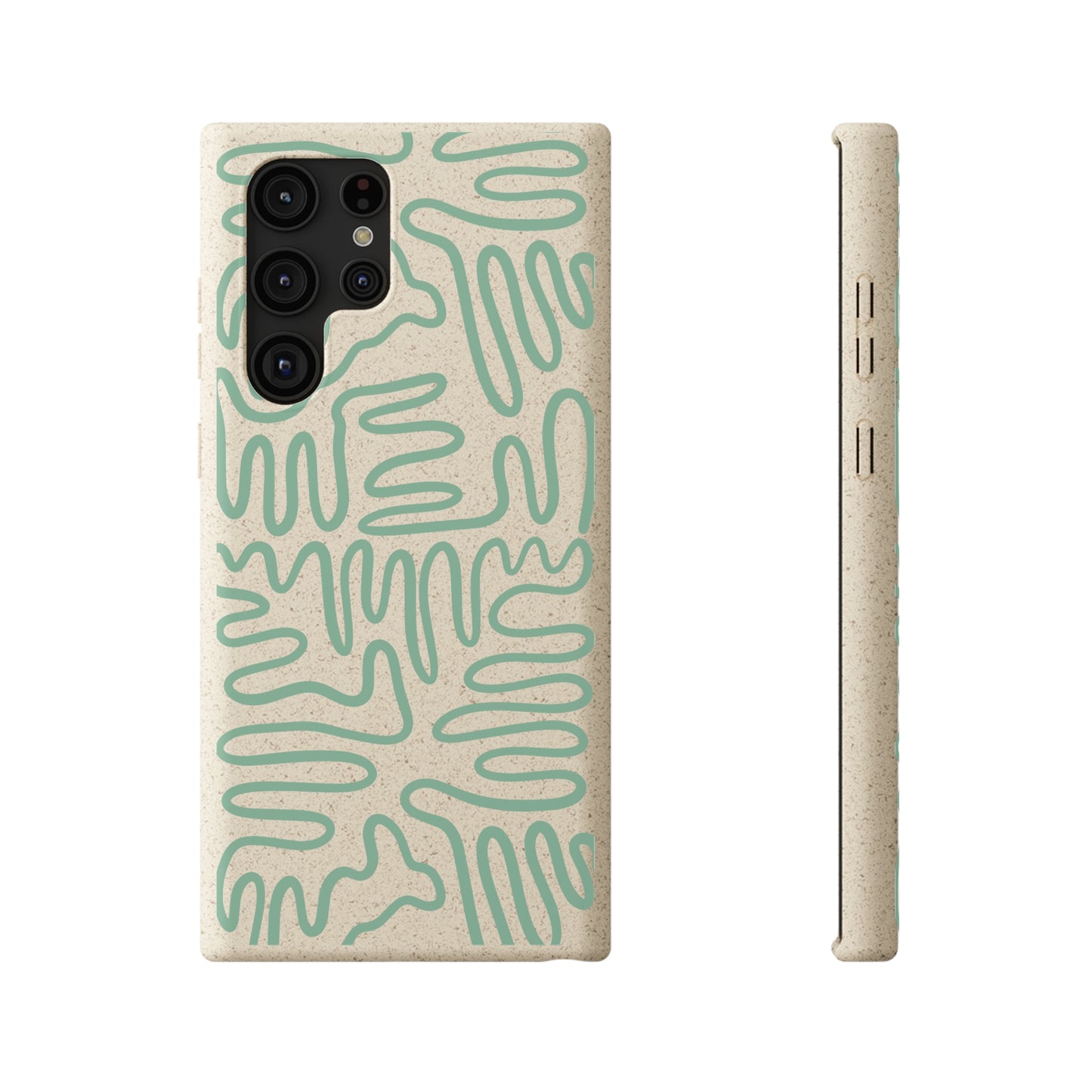 Green Squigles | 100% Biodegradable Phone Case