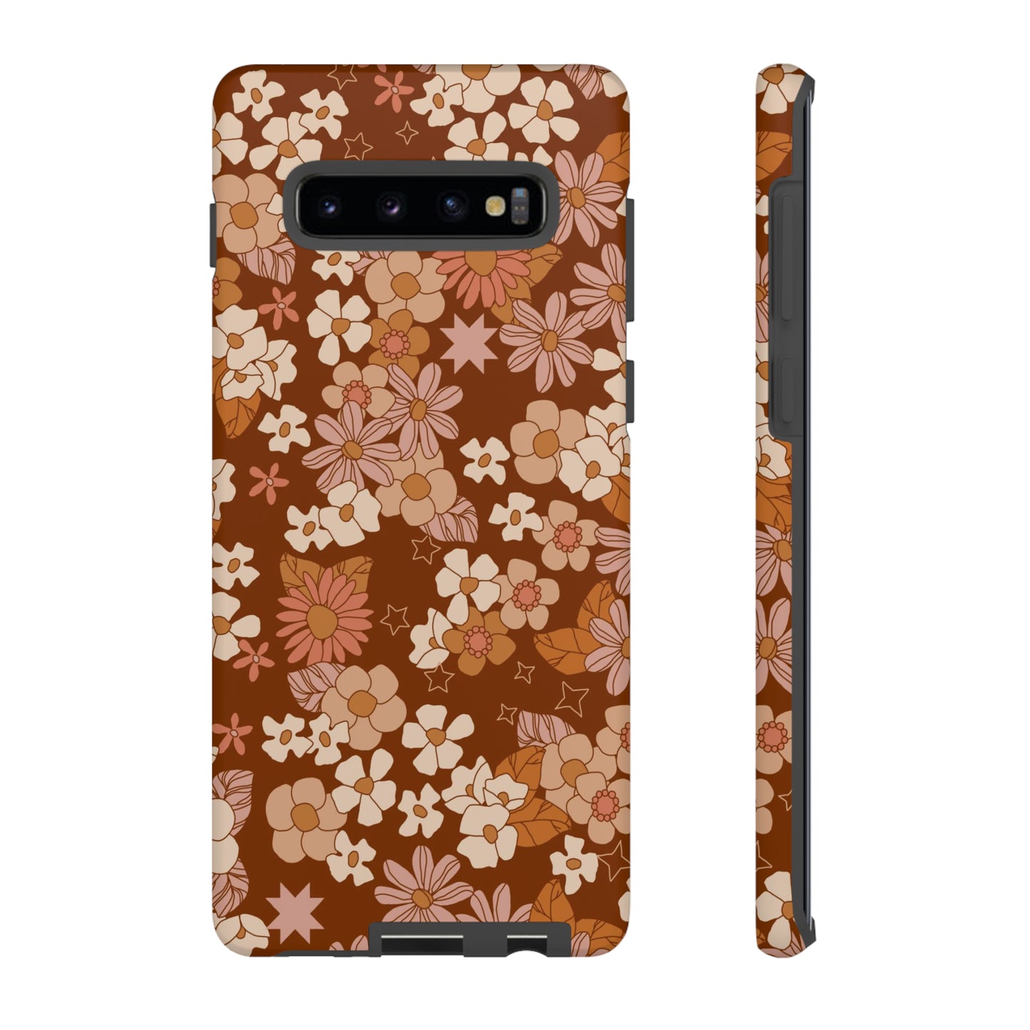 Deep Maroon Meadow | Tough Phone Case