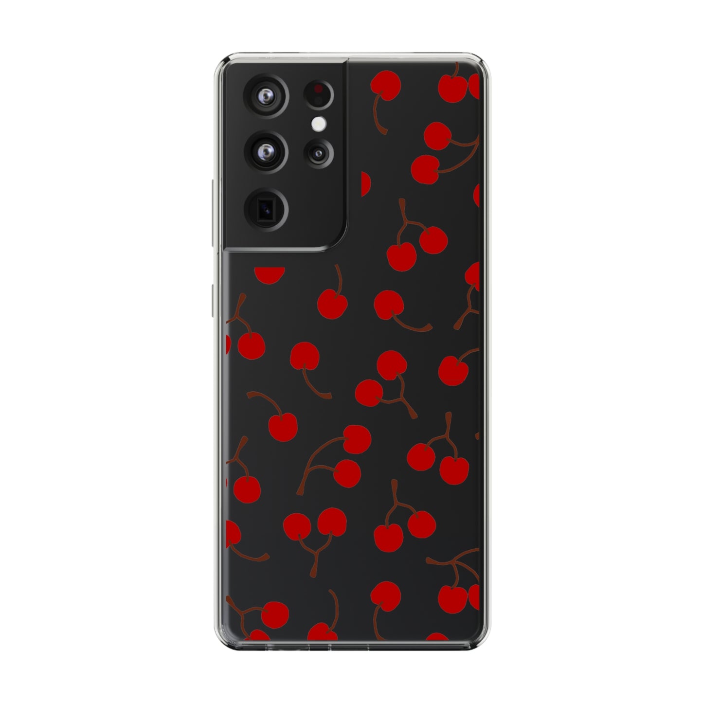 Cherry Bunches Clear Phone Case