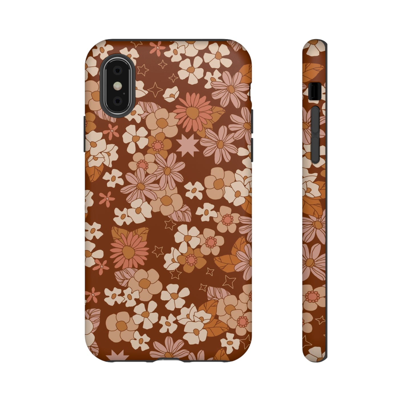 Deep Maroon Meadow | Tough Phone Case