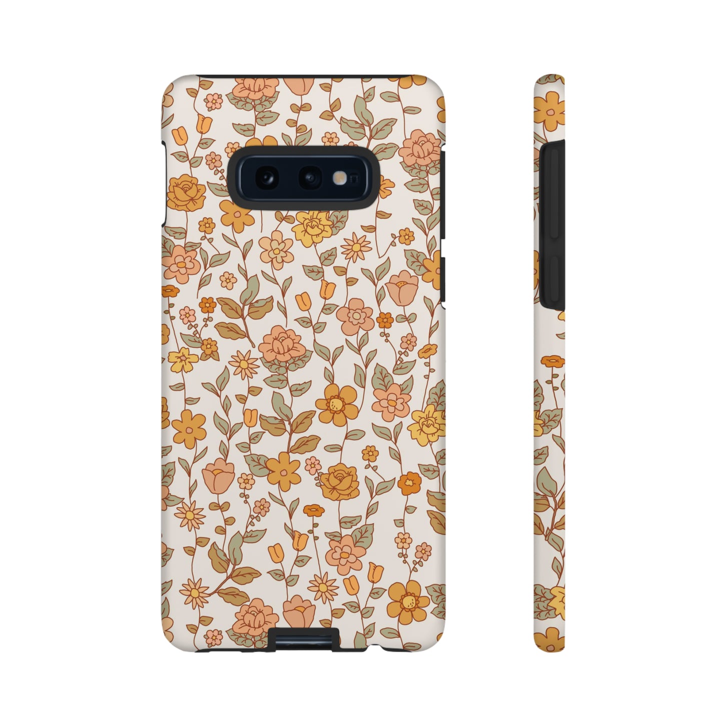 White Old Fashioned Flowers | Tough Phone Case