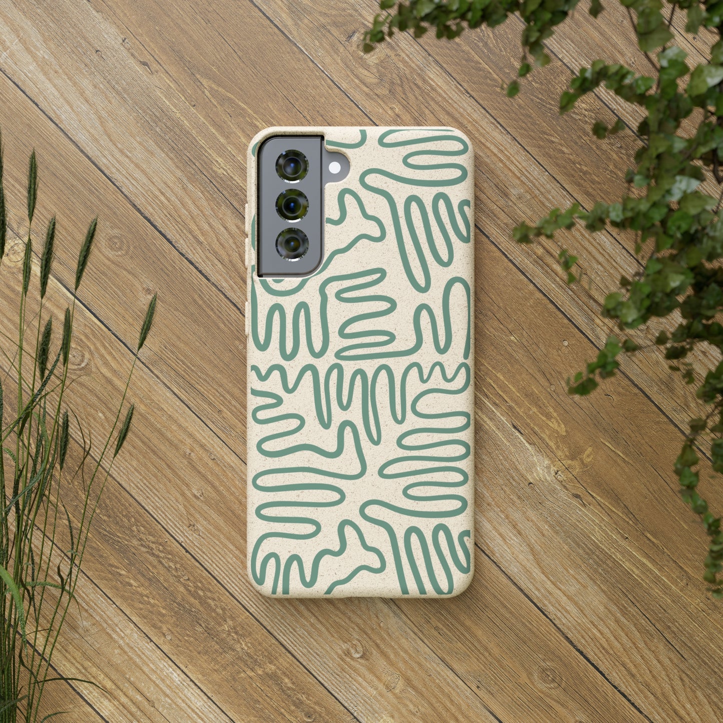 Green Squigles | 100% Biodegradable Phone Case