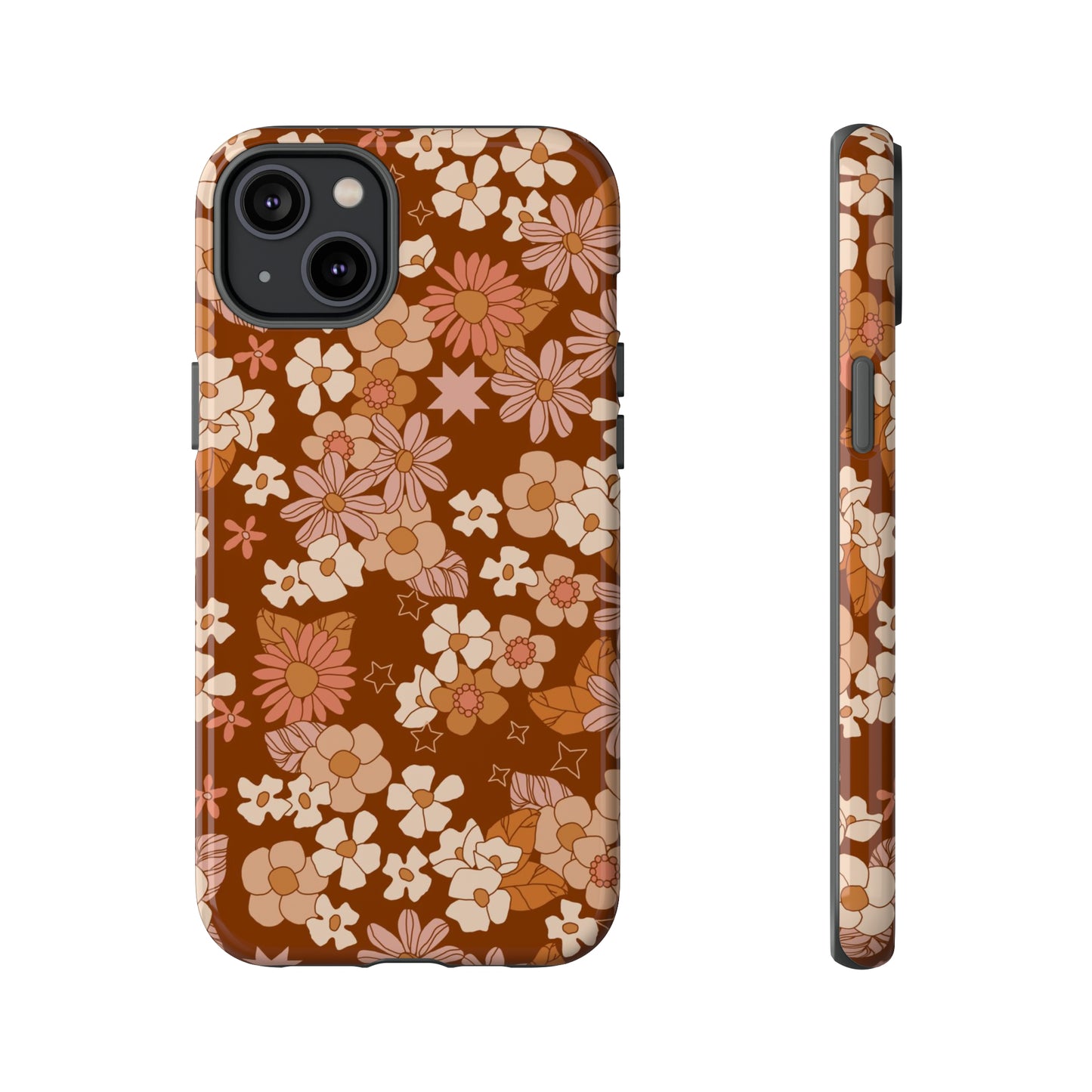 Deep Maroon Meadow | Tough Phone Case