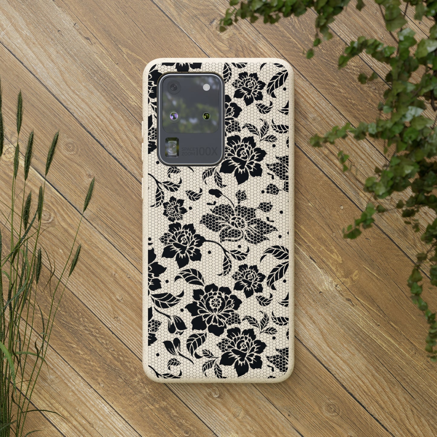 Black Lace Coquette | 100% Biodegradable Phone Case