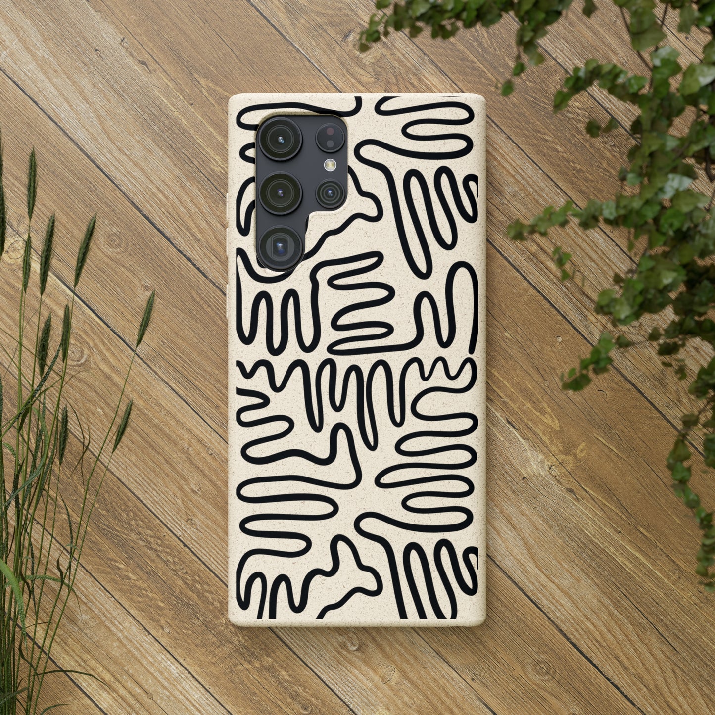 Black Squigles | 100% Biodegradable Phone Case