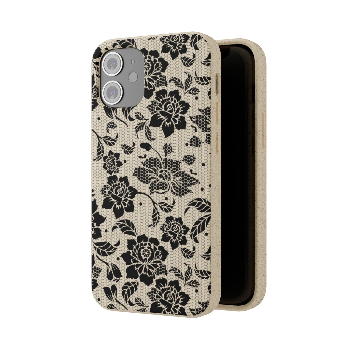 Black Lace Coquette | 100% Biodegradable Phone Case