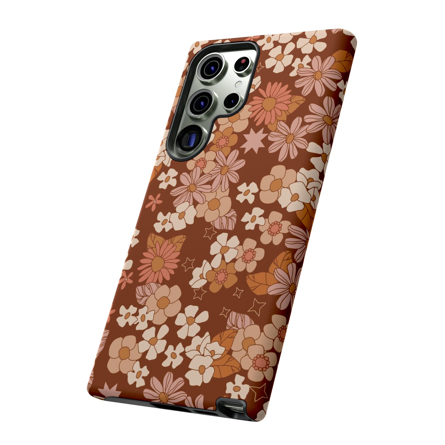 Deep Maroon Meadow | Tough Phone Case