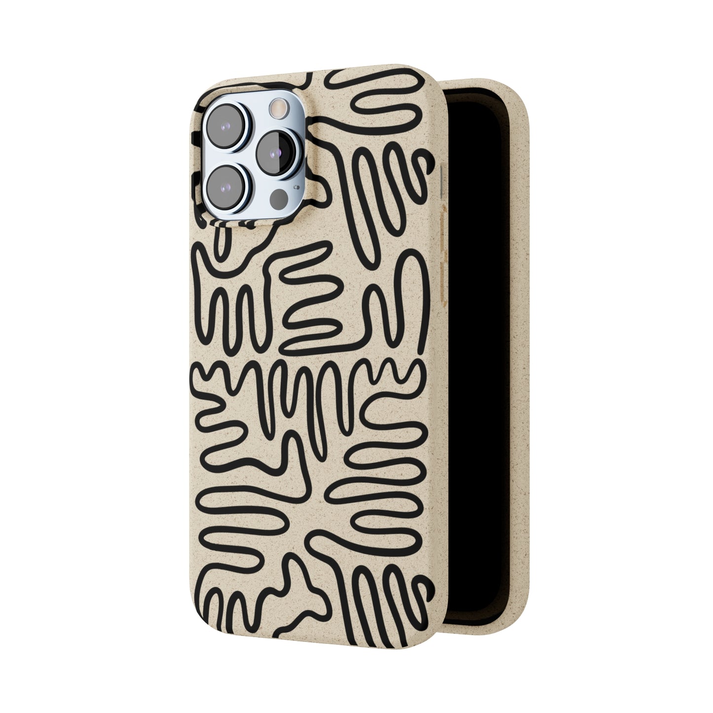 Black Squigles | 100% Biodegradable Phone Case