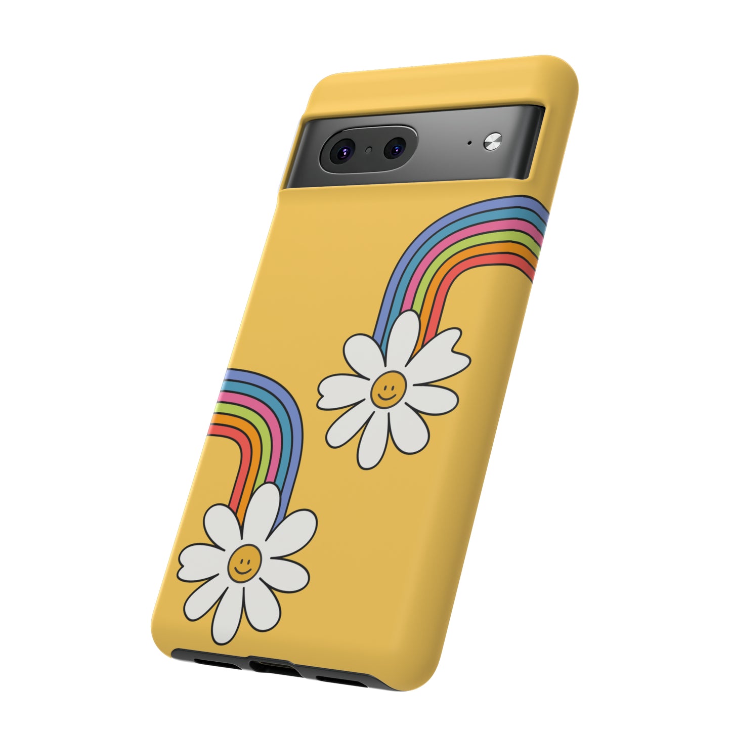 Groovy Rainbow Smiley Faces Phone Case- Tough Cases